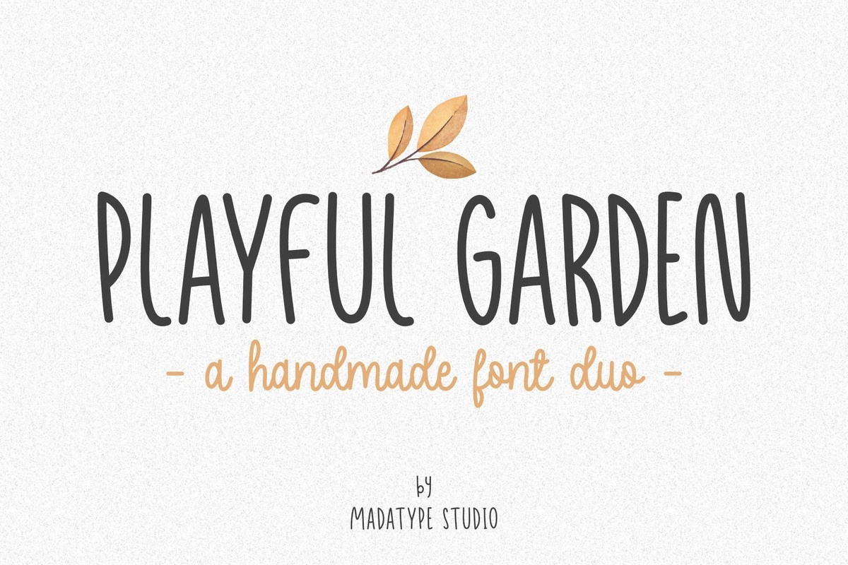 Playful Garden Garden Font preview