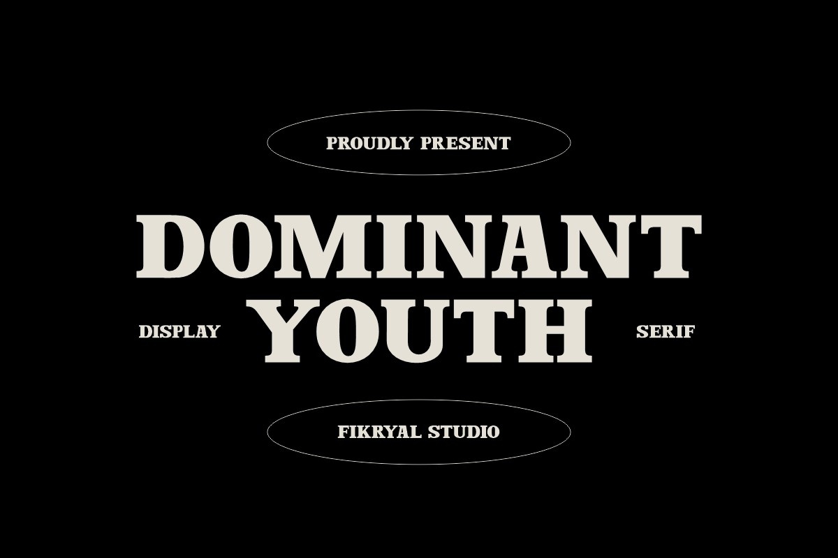 Dominant Youth Regular Font preview