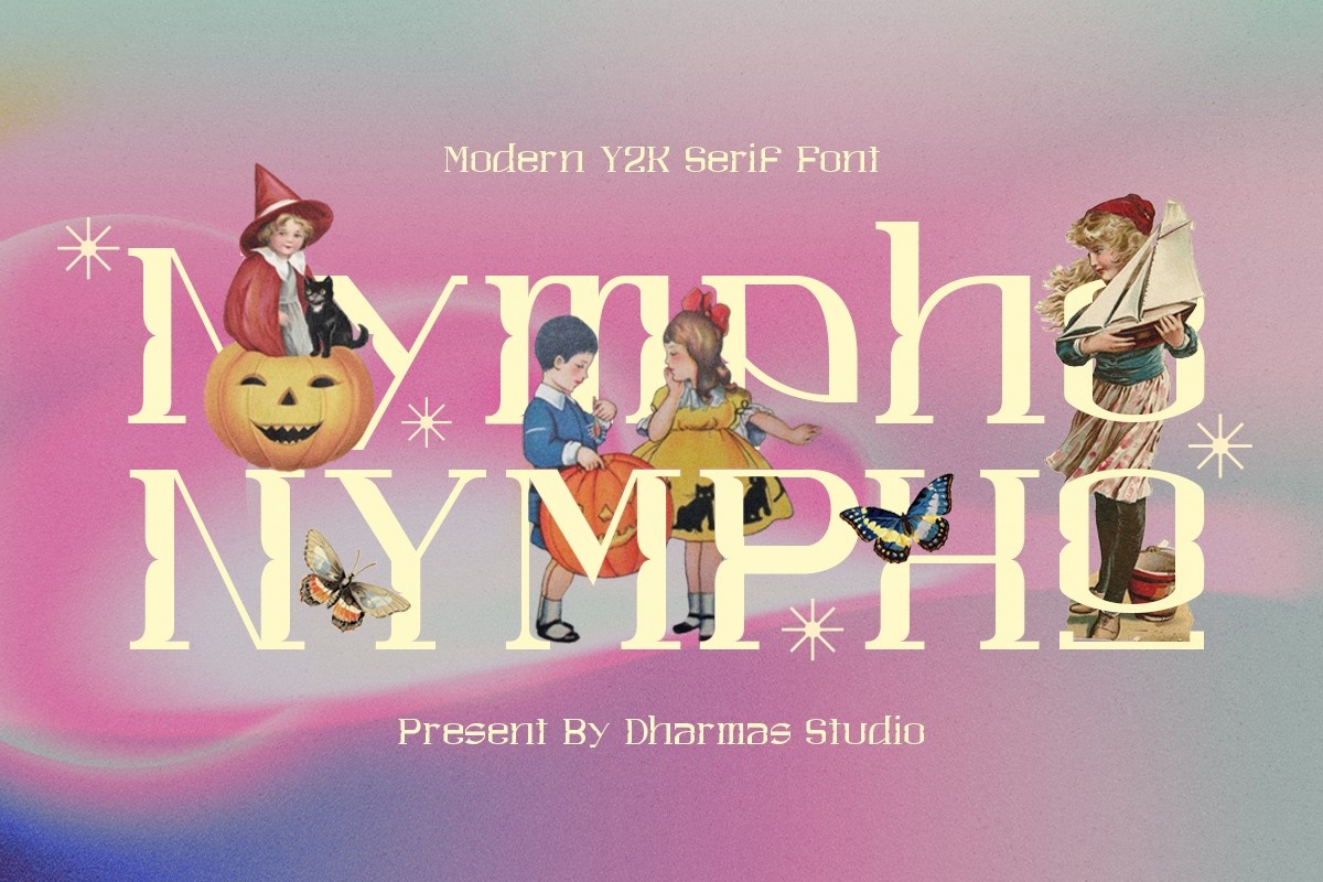 Nympho Font preview