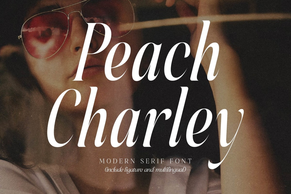 Peach Charley Font preview