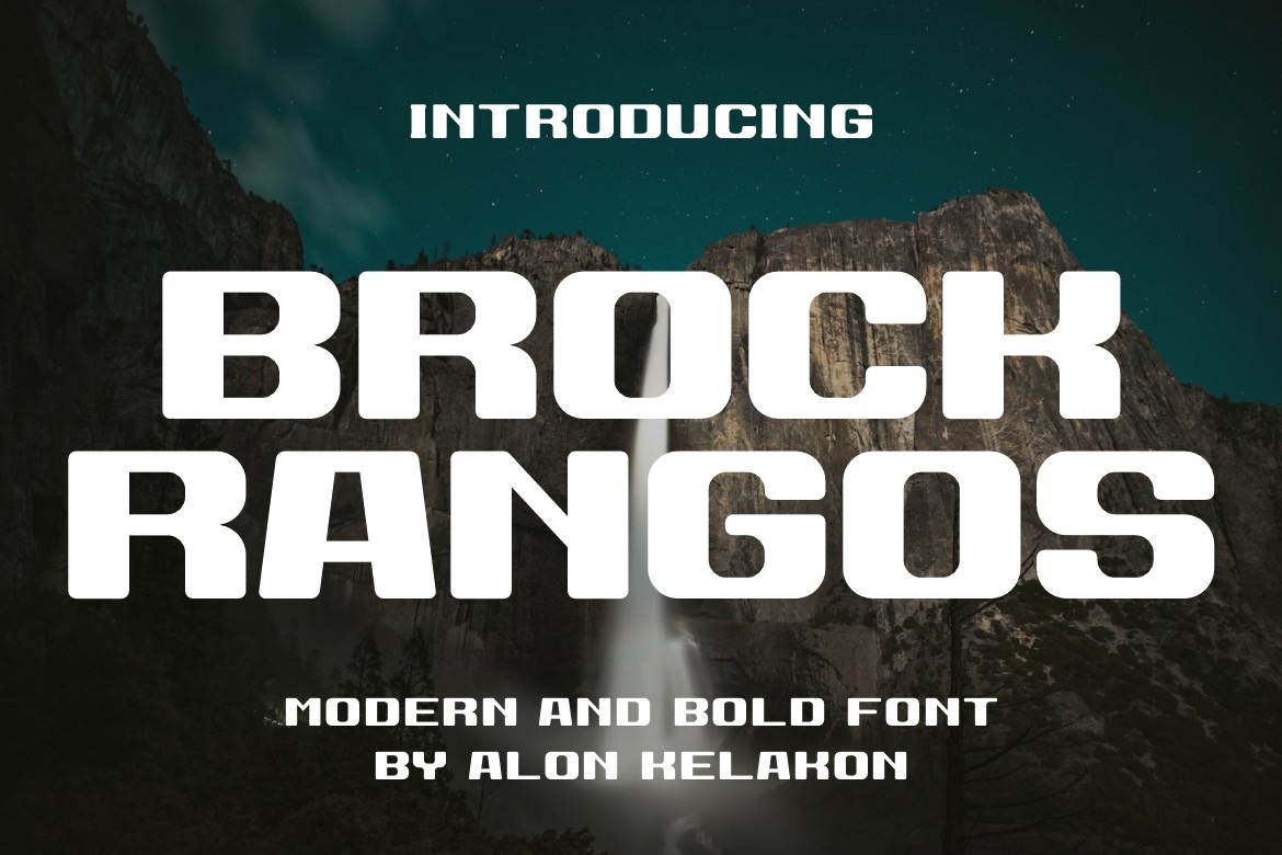 Brock Rangos Regular Font preview