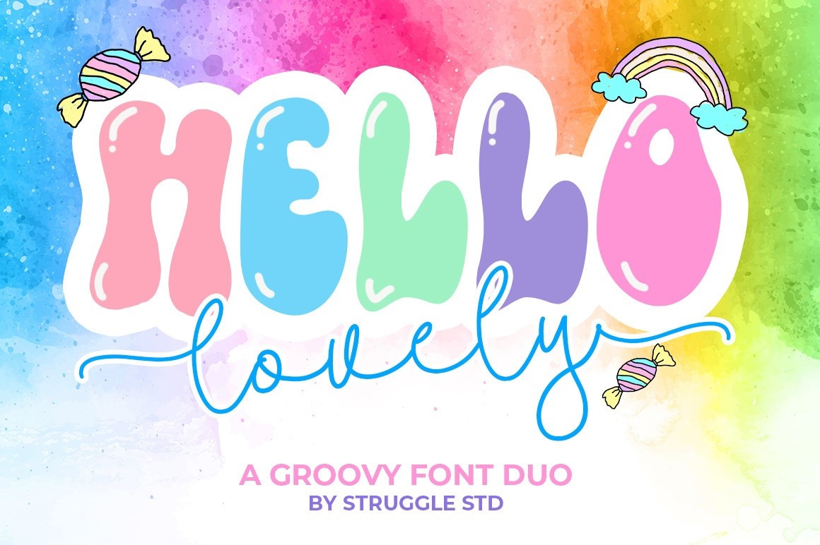 Hello Lovely Font preview