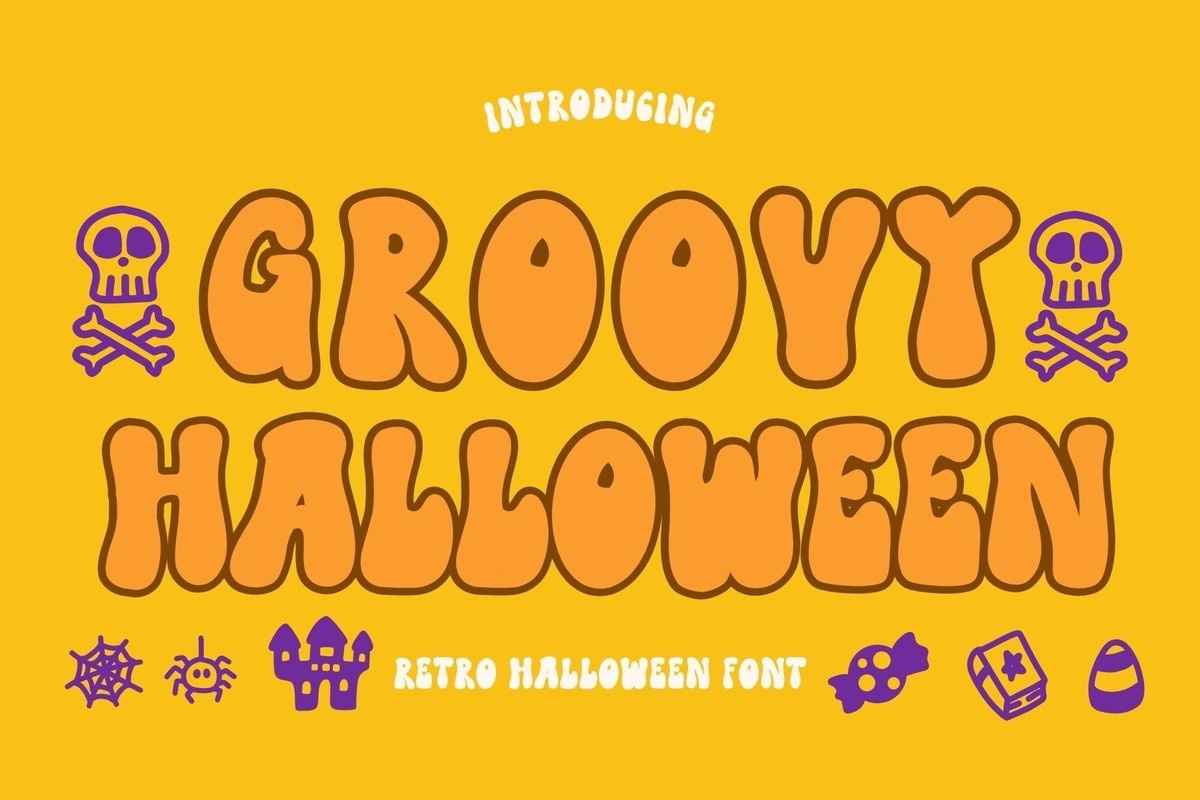 Groovy Halloween Font preview