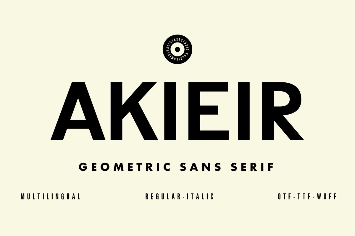 Akieir Regular Font preview
