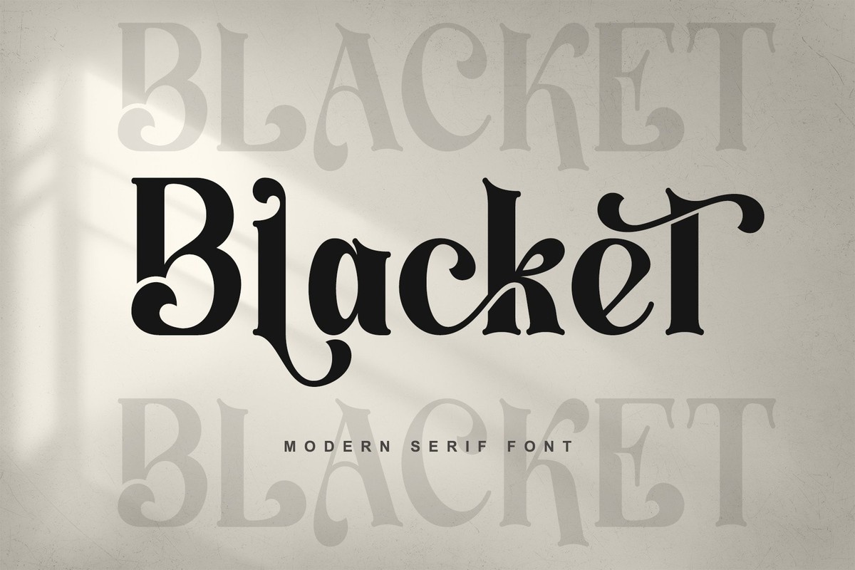 Blacket Italic Font preview