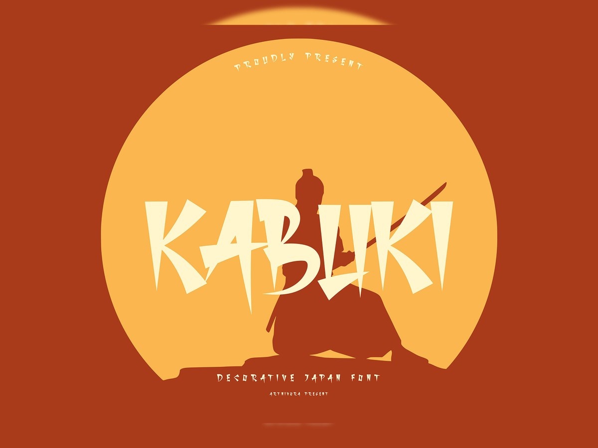 Kabuki Regular Font preview