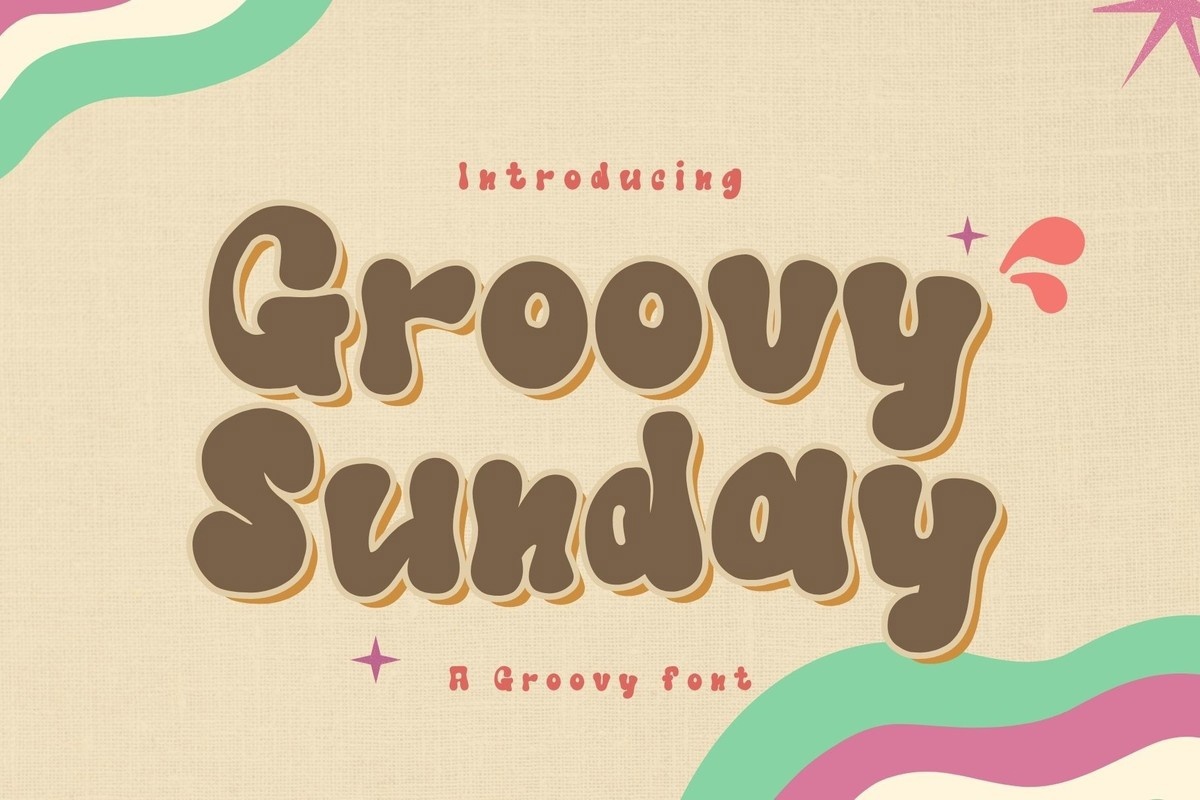 Groovy Sunday Regular Font preview