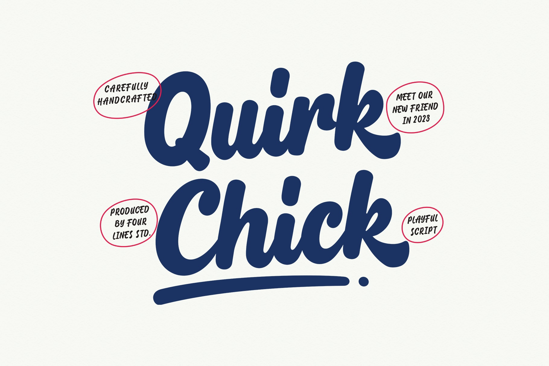 Quirk Chick Regular Font preview