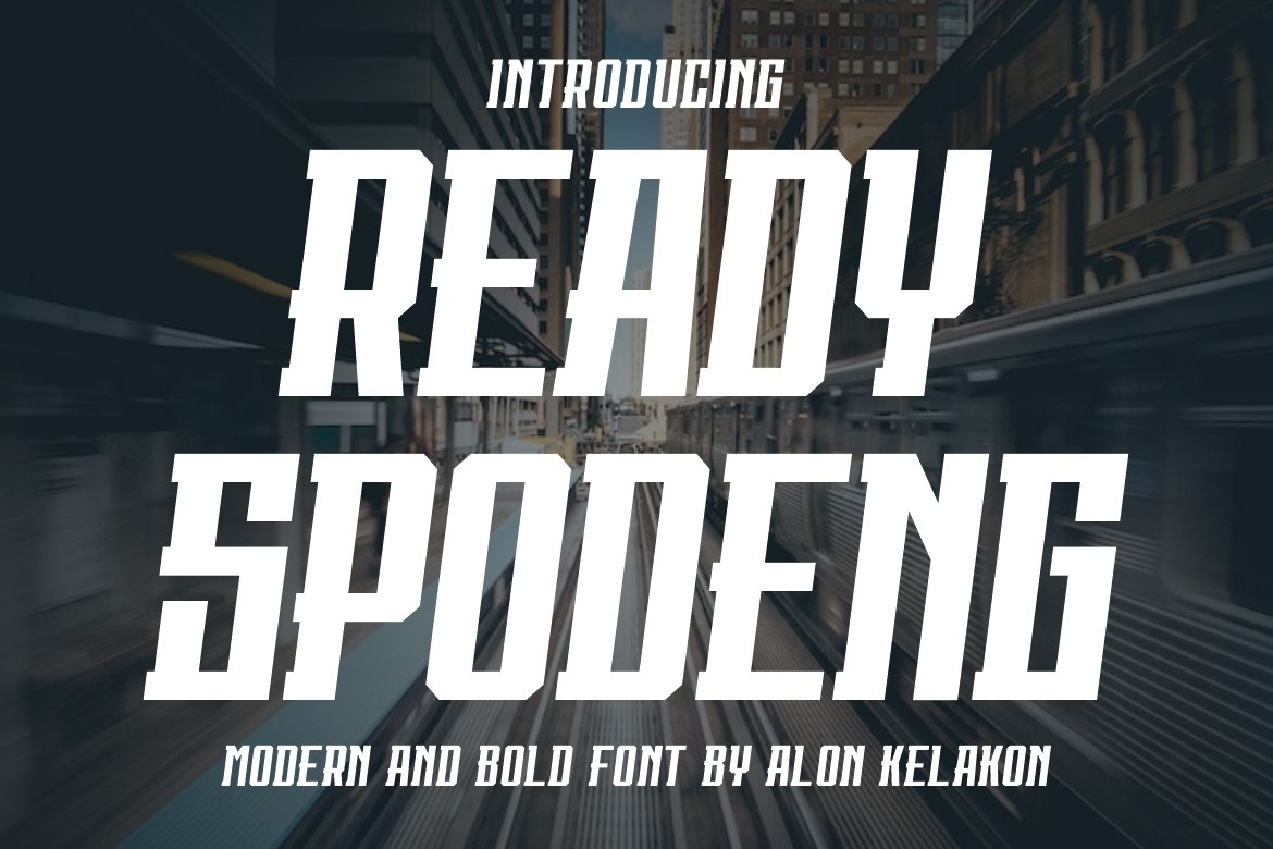 Ready Spodeng Font preview