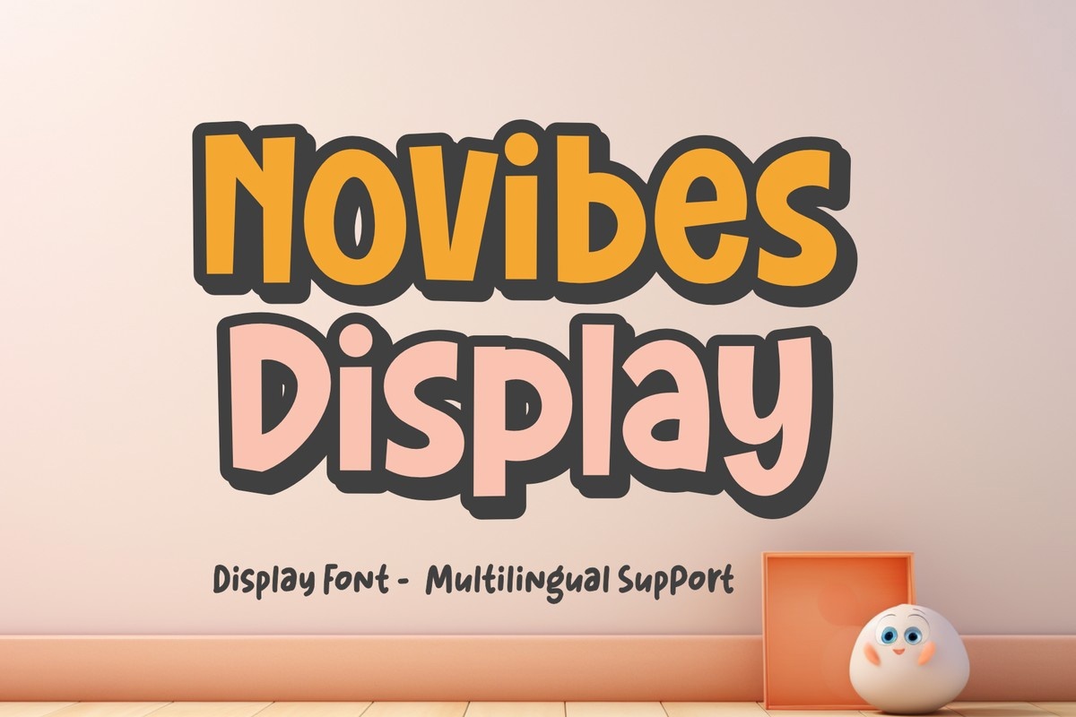 Novibes Display Font preview