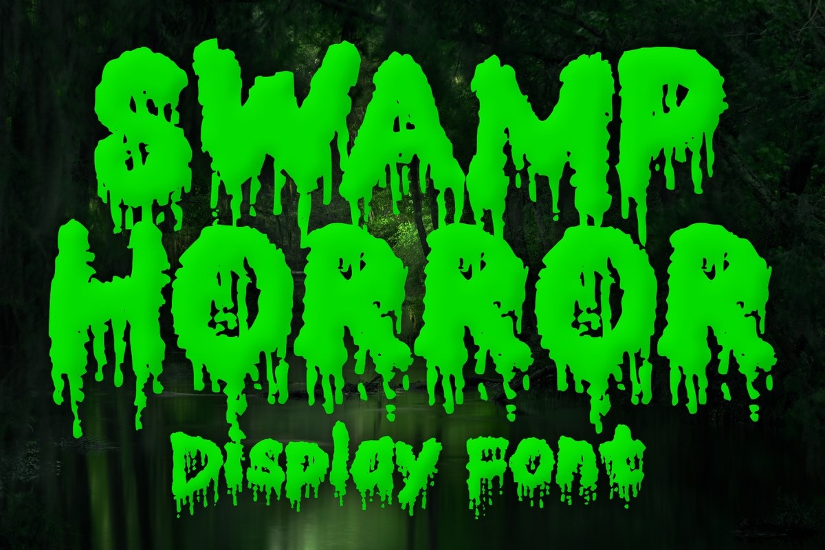 Swamp Horror Font preview