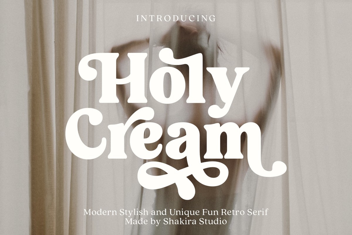 Holy Cream Regular Font preview