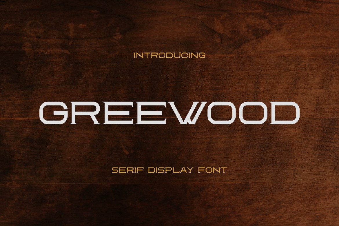 Greewood Font preview