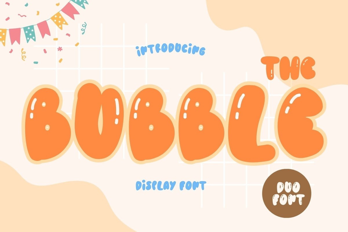 The Bubble Font preview