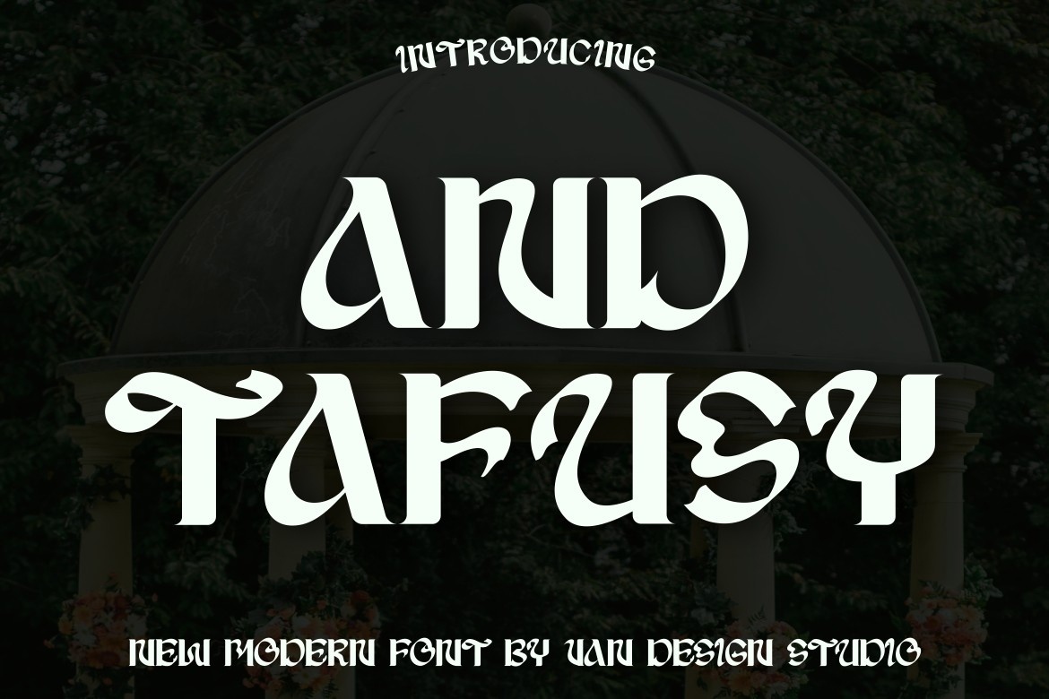 And Tafusy Font preview