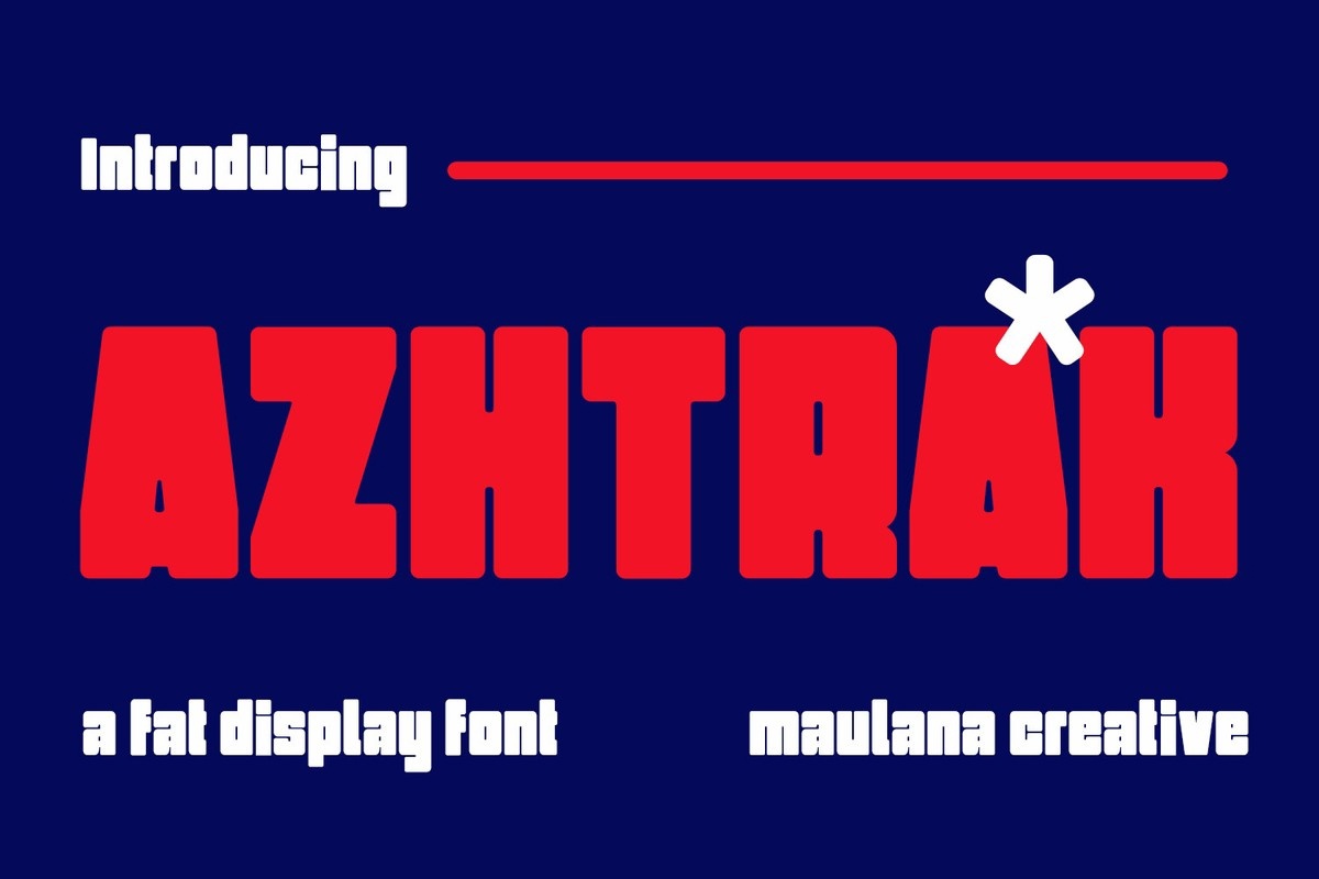 Azhtrak Font preview