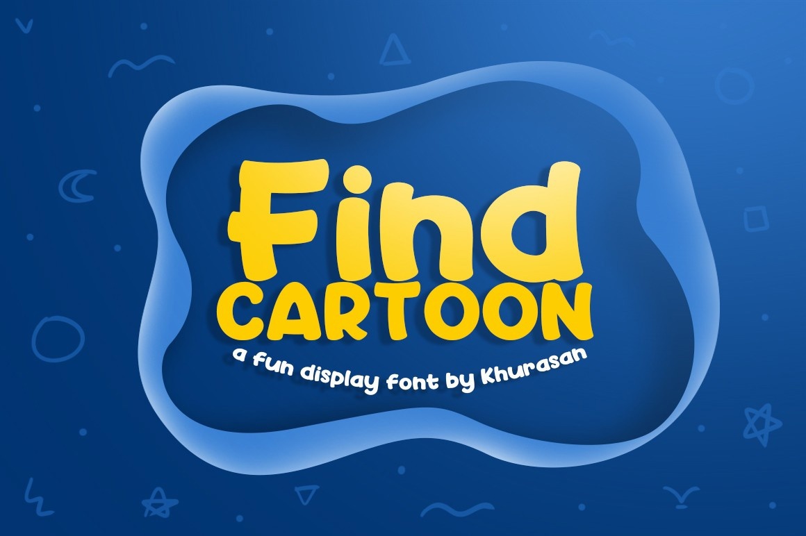 Find Cartoon Regular Font preview