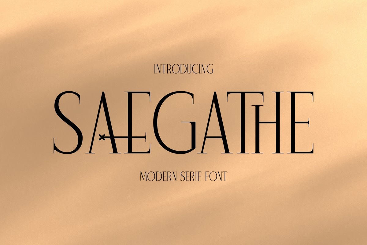 Saegathe Font preview
