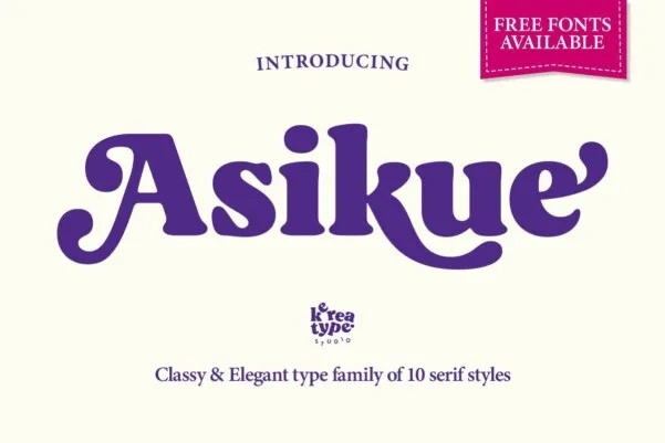 Asikue Bold Font preview