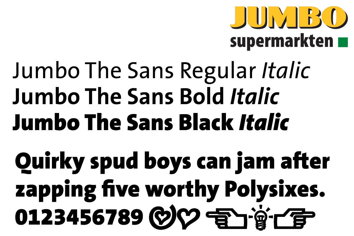 Jumbo The Sans Font preview