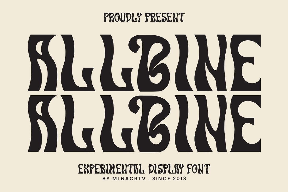 Allbine Font preview
