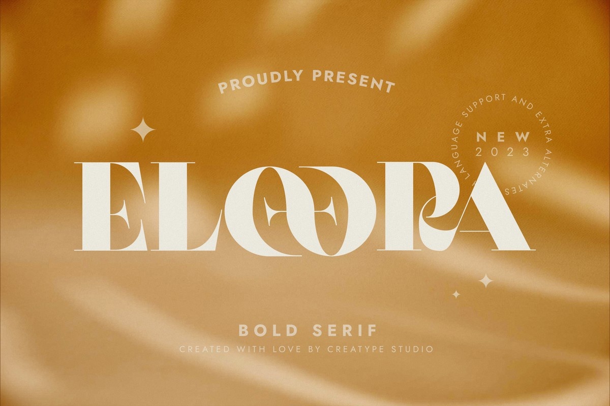 Eloora Regular Font preview