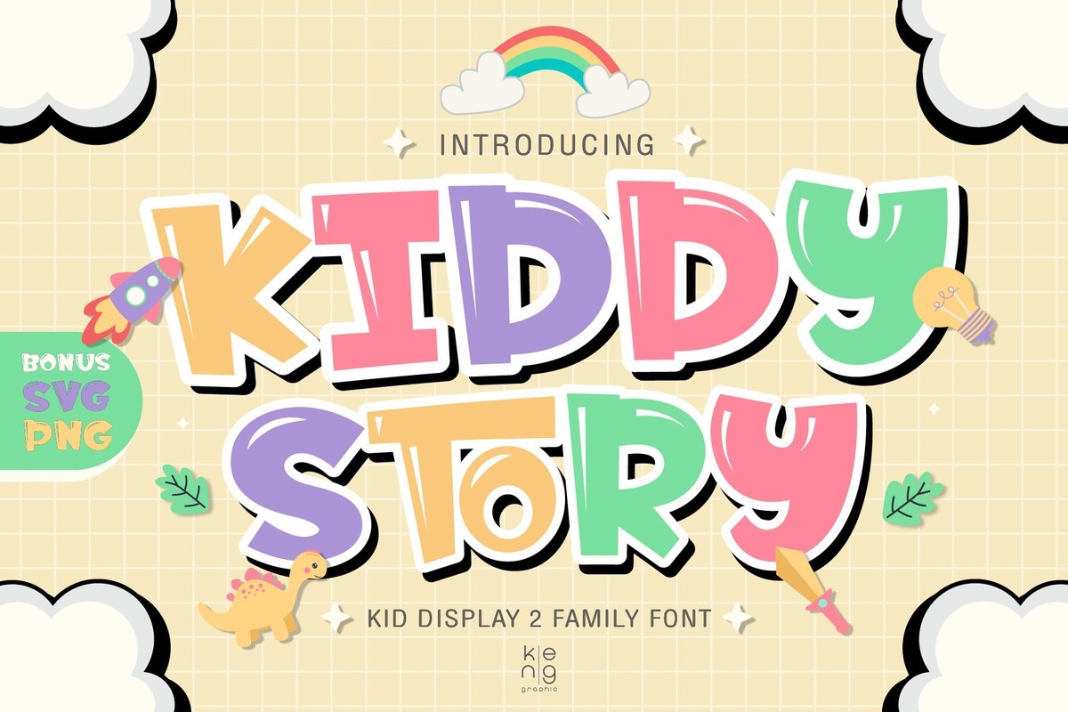 Kiddy Story Font preview