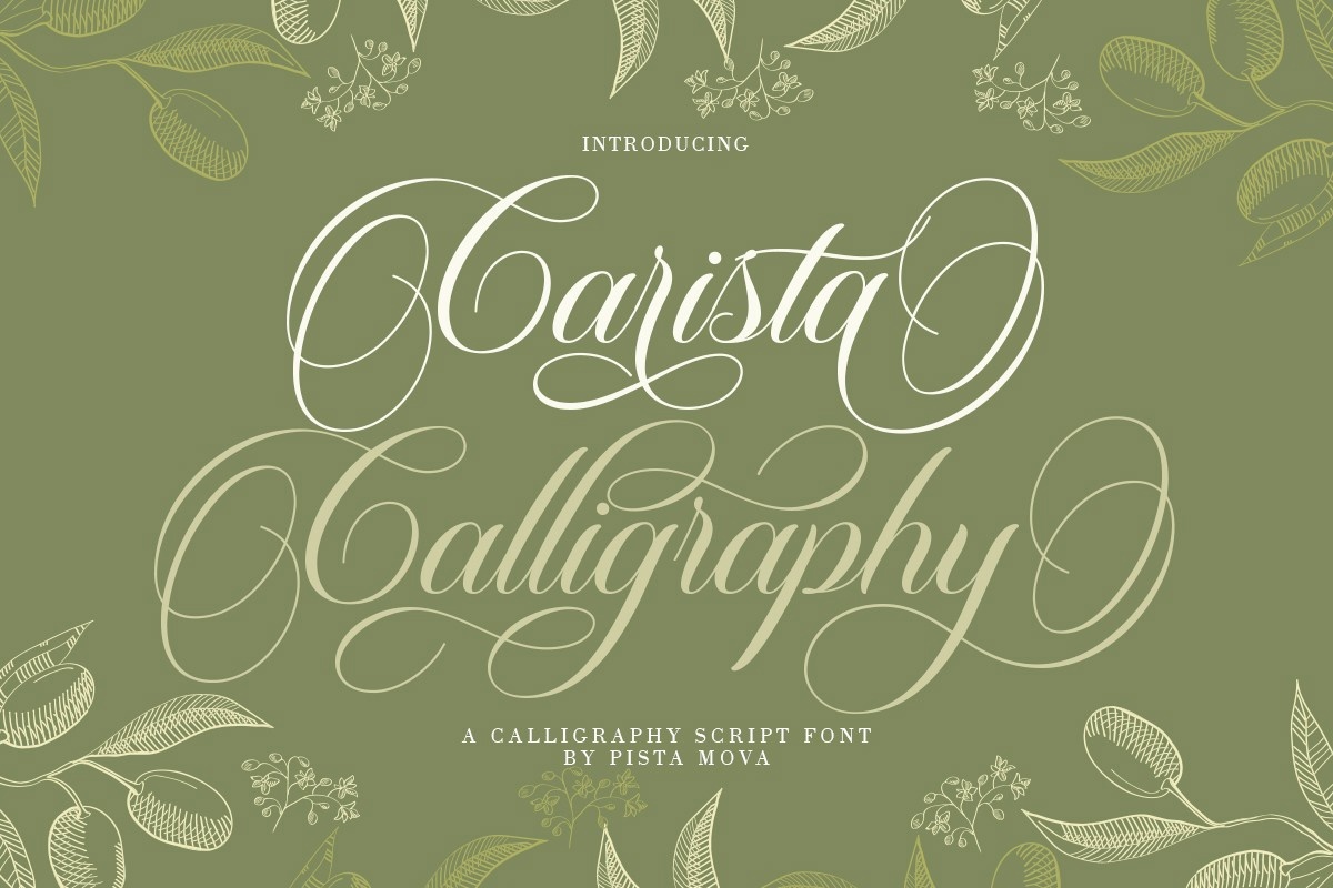 Carista Calligraphy Font preview