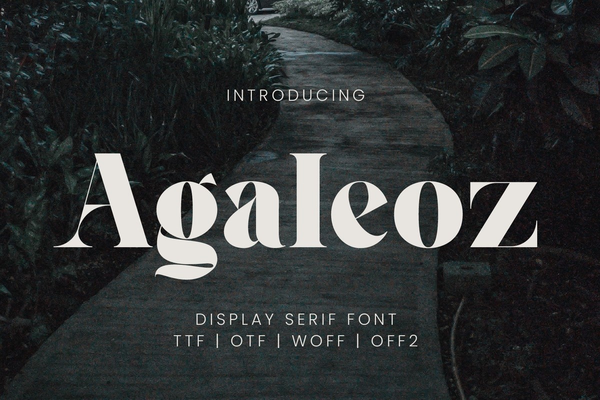 Agaleoz Font preview