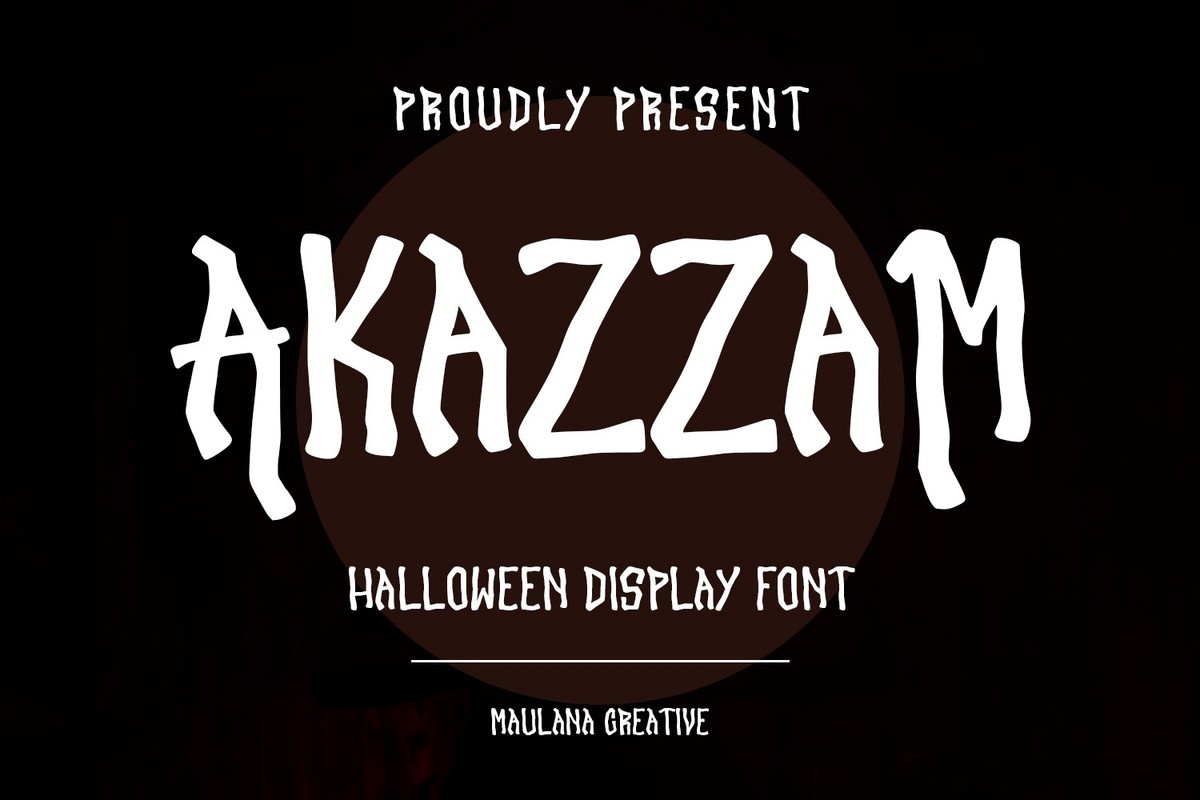 Akazzam Font preview