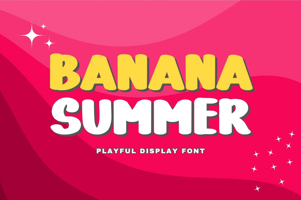 Banana Summer Font preview