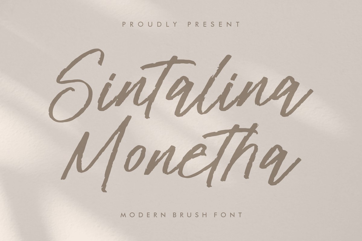 Sintalina Monetha Regular Font preview