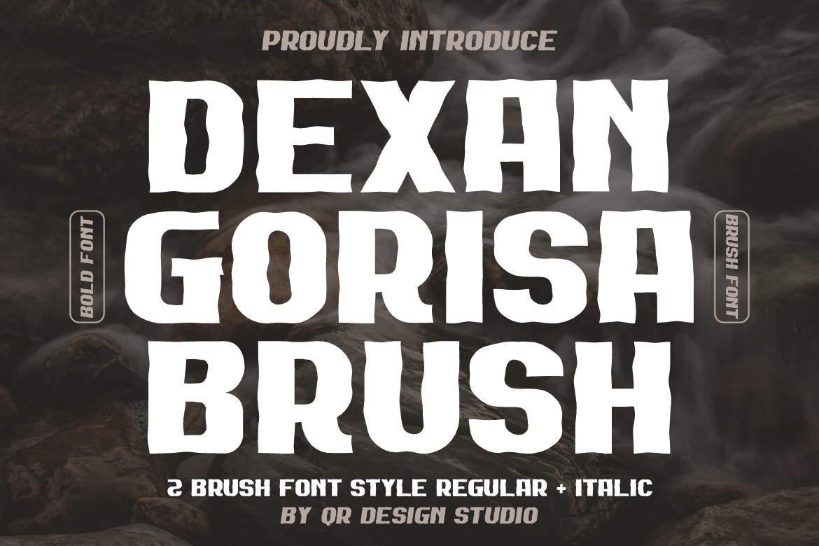 Dexan Gorisa Brush Italic Font preview