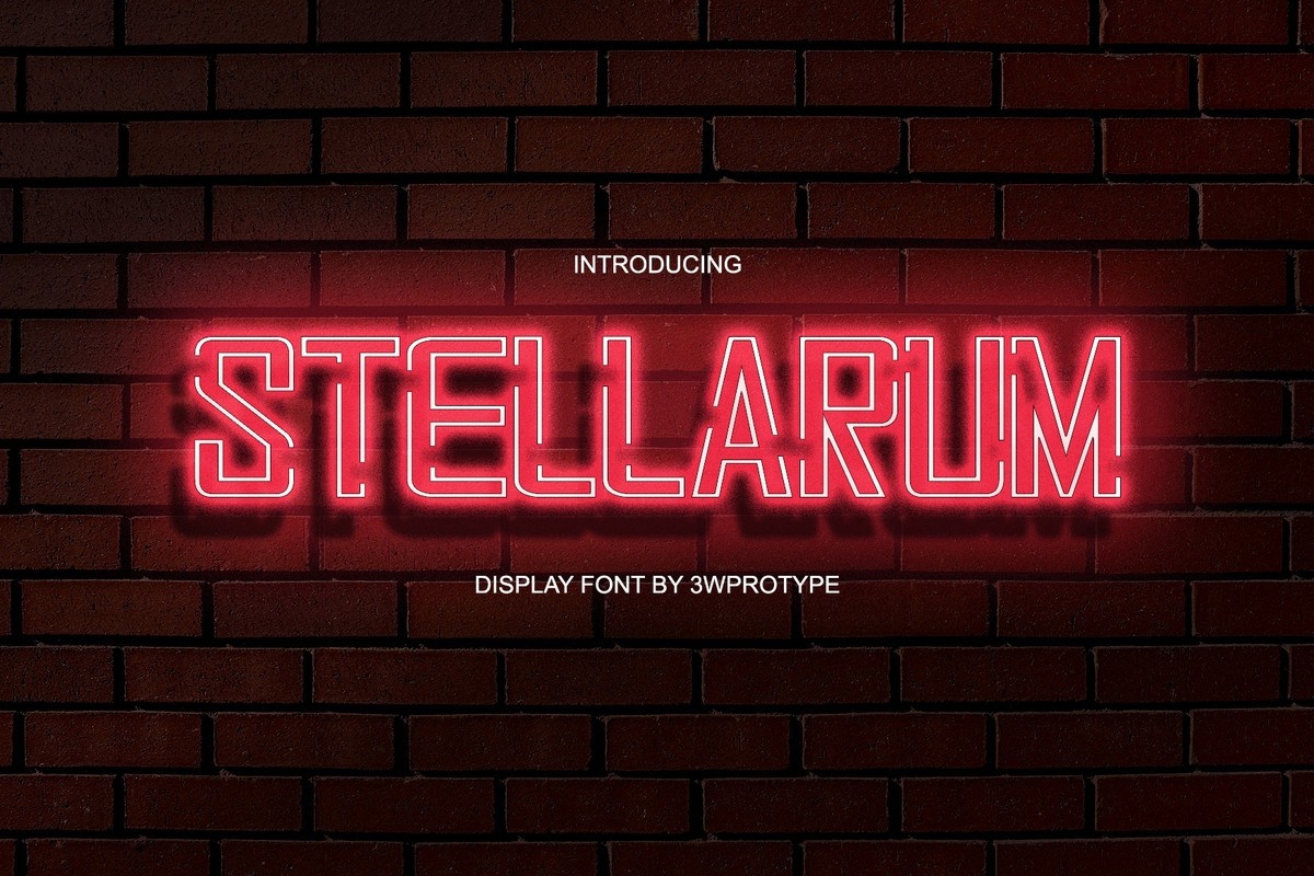 Stellarum Regular Font preview