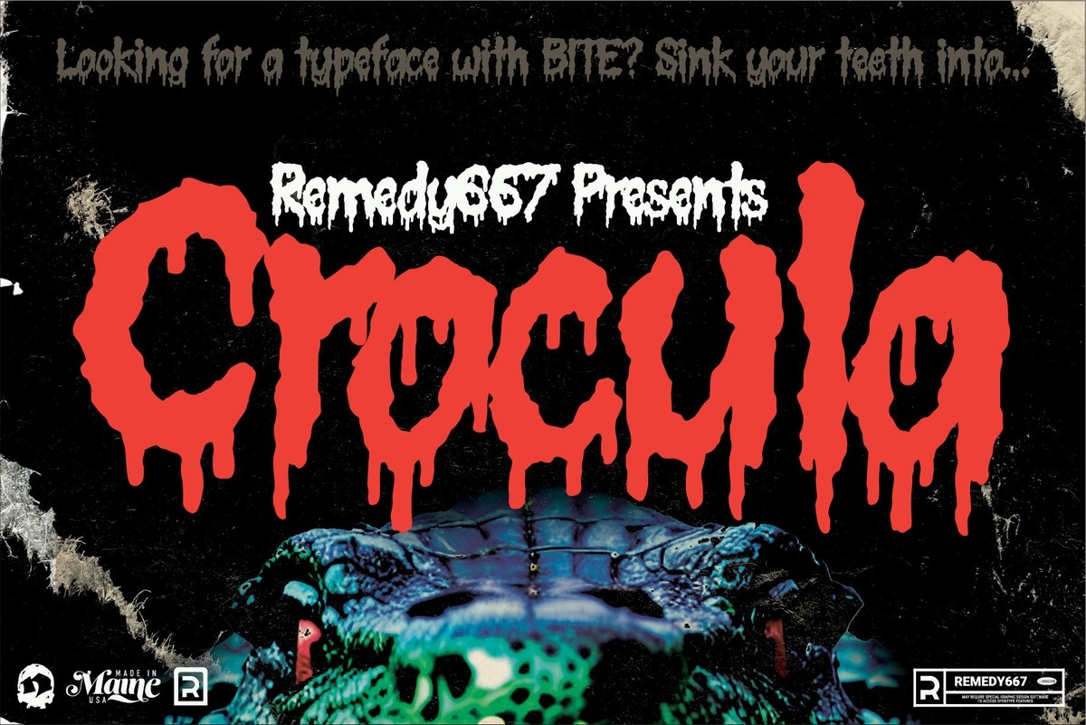 Crocula Font preview