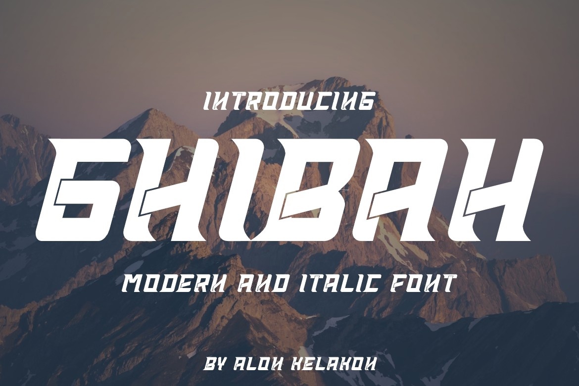 Ghibah Regular Font preview