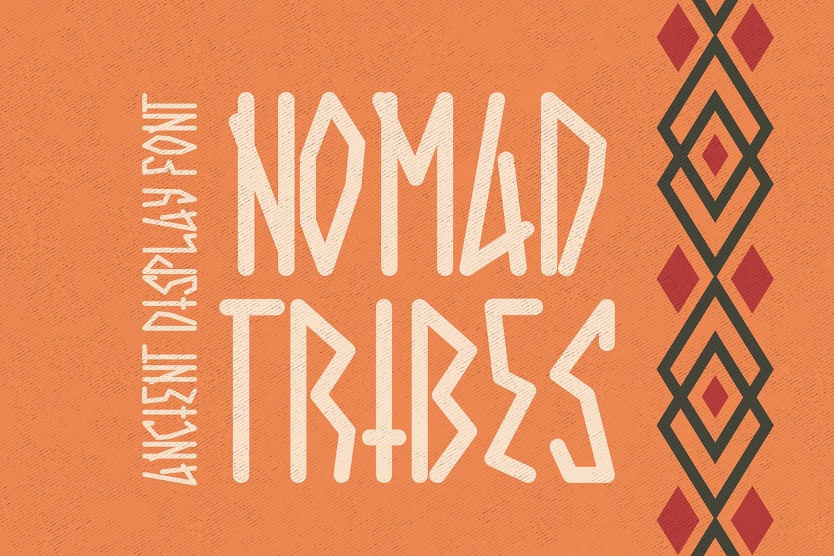 Nomad Tribes Regular Font preview