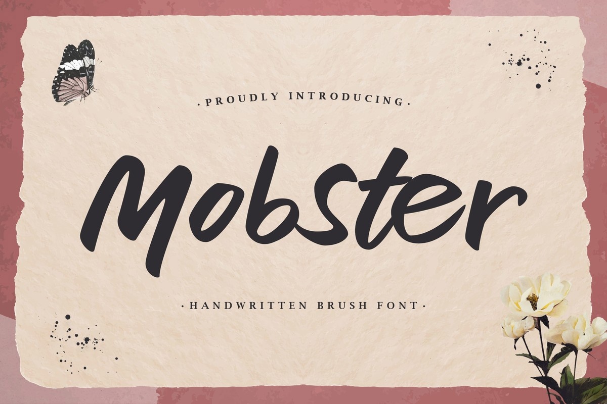 Mobster Font preview