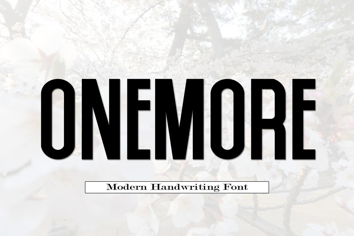 Onemore Regular Font preview