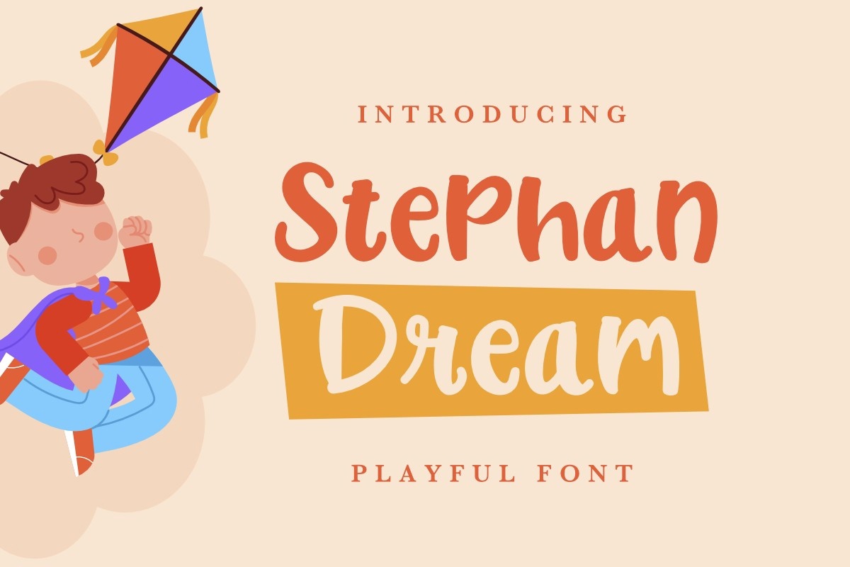 Stephan Dream Regular Font preview