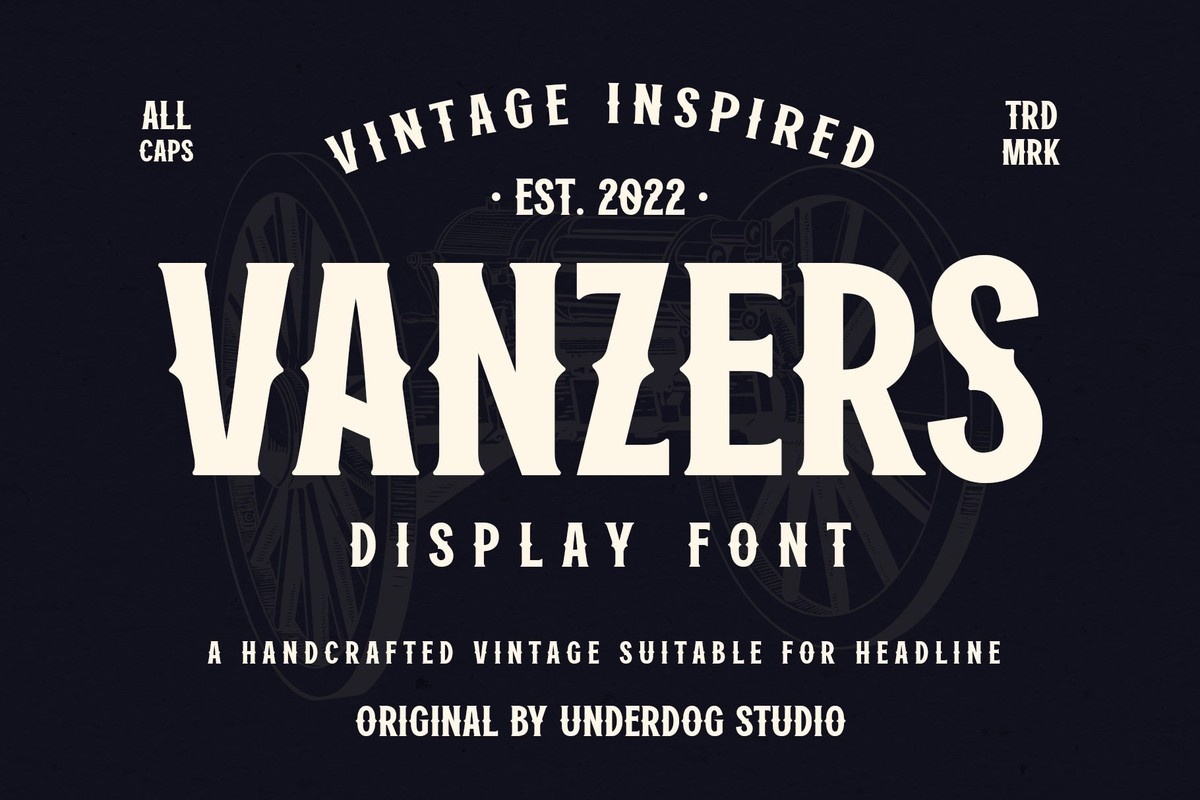 Vanzers Font preview