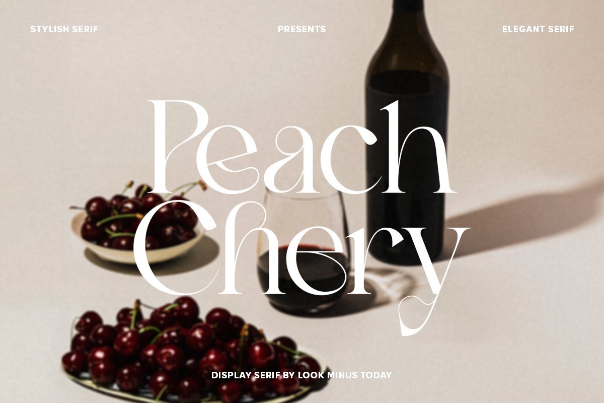Peach Chery Regular Font preview