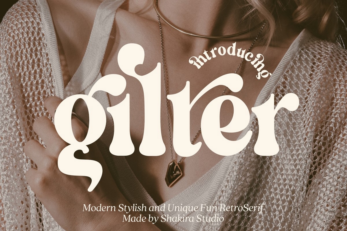 Gilter Font preview