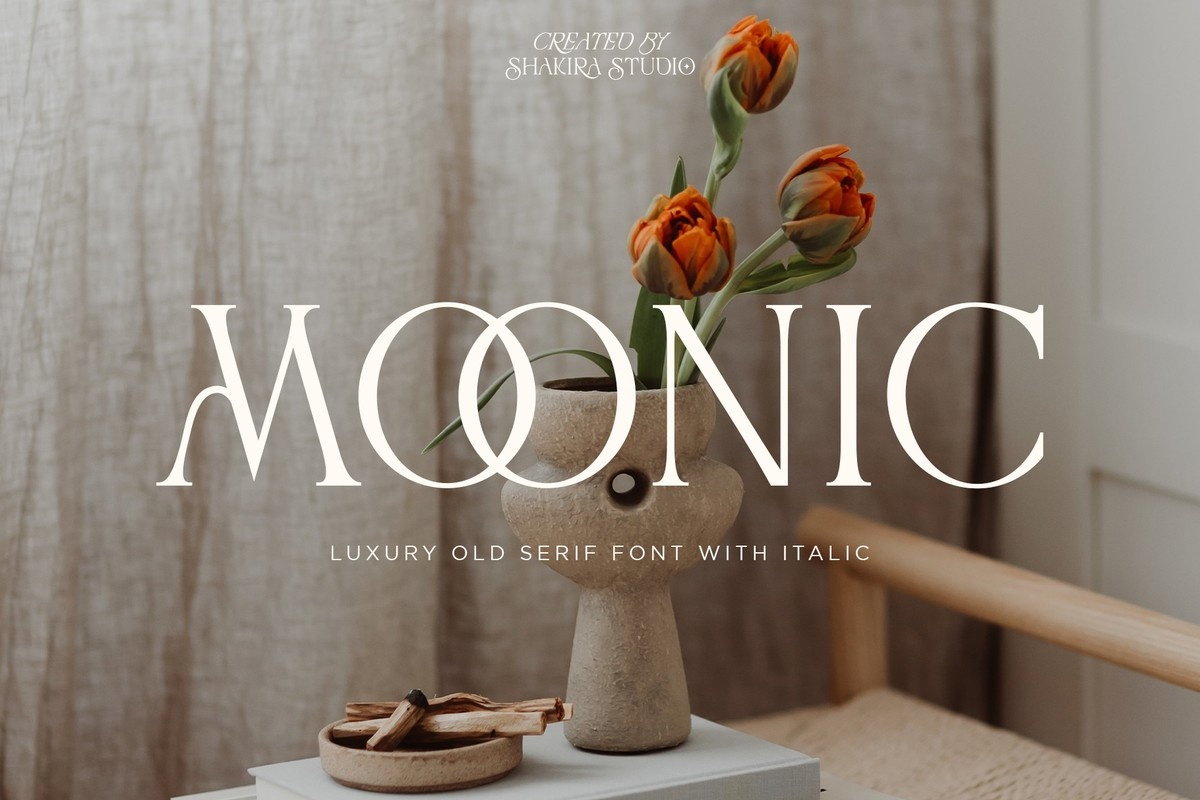 Moonic Font preview