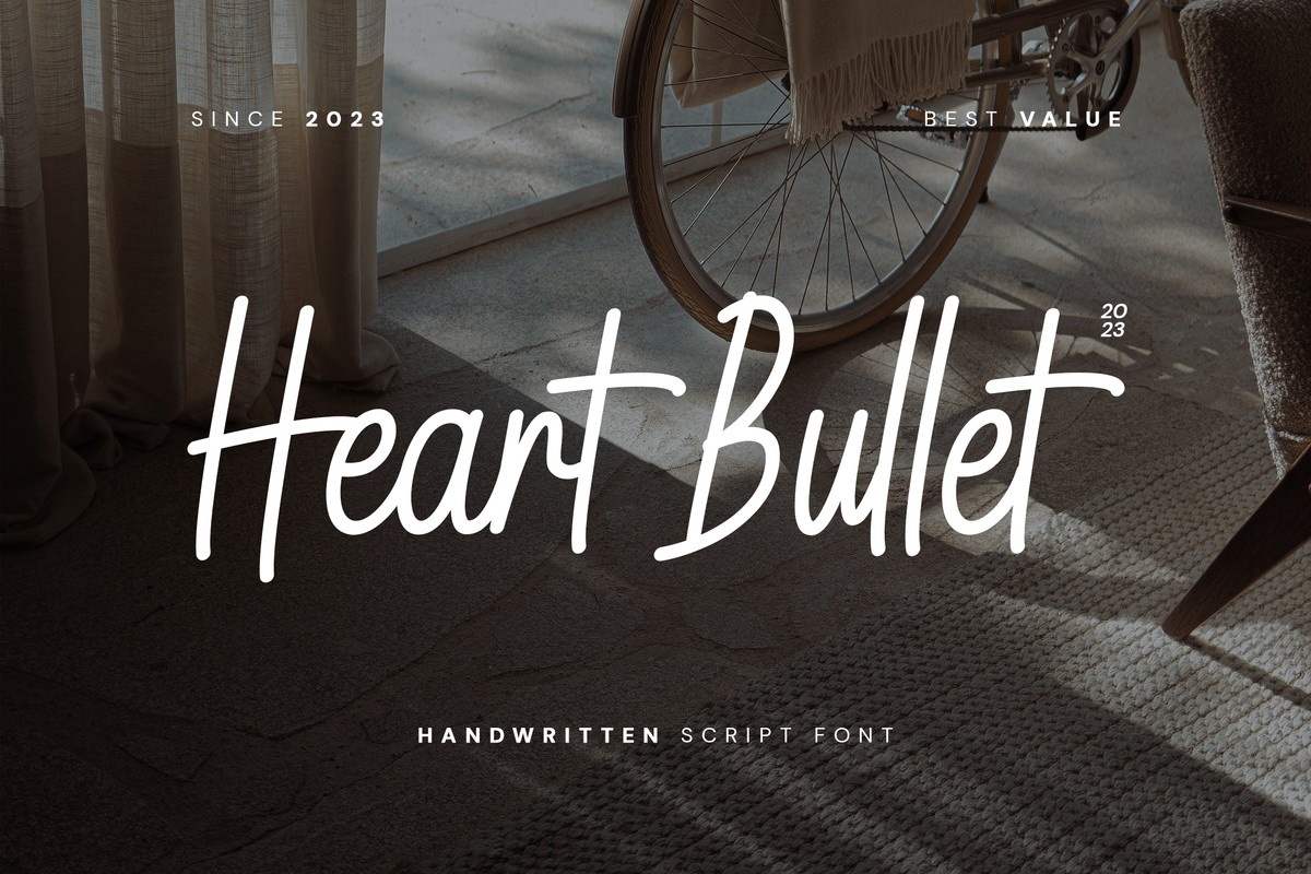 Heart Bullet Font preview