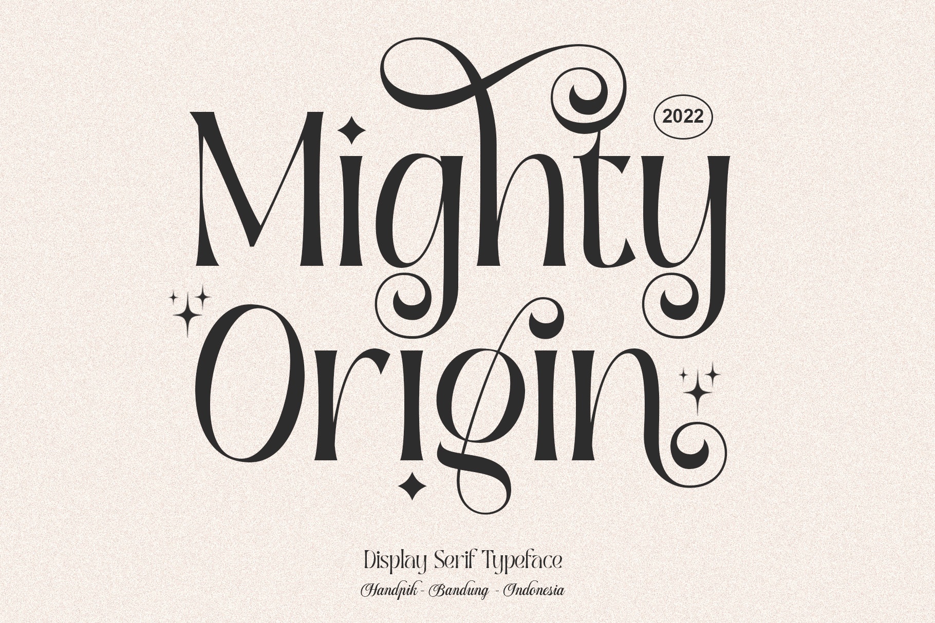 Mighty Origin Regular Font preview