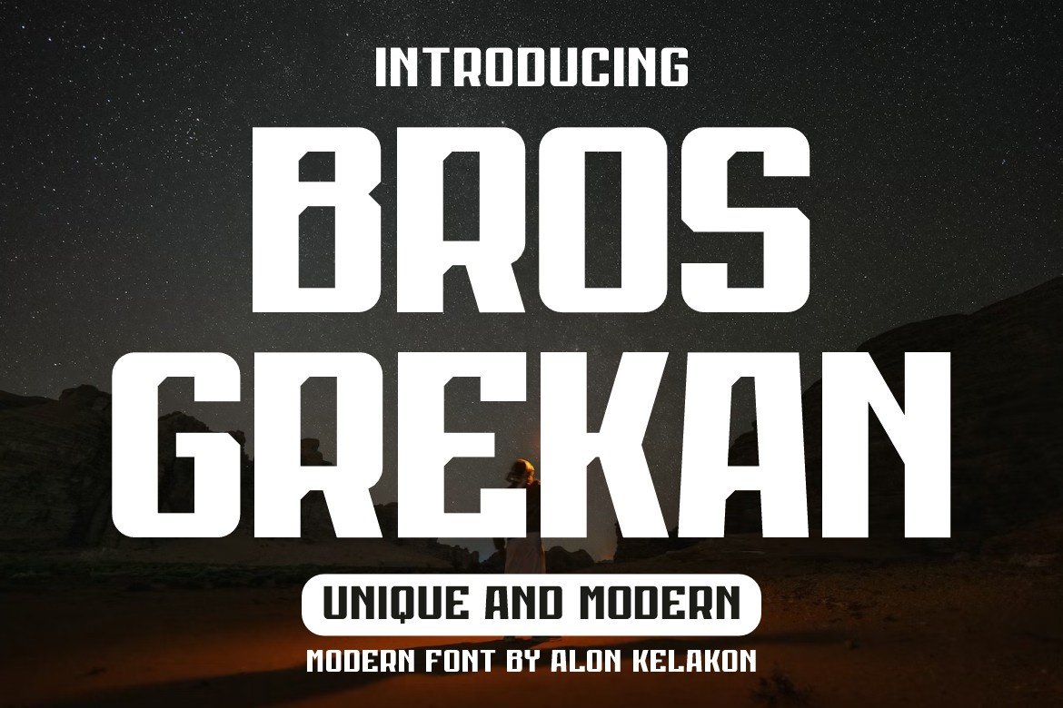 Bros Grekan Font preview