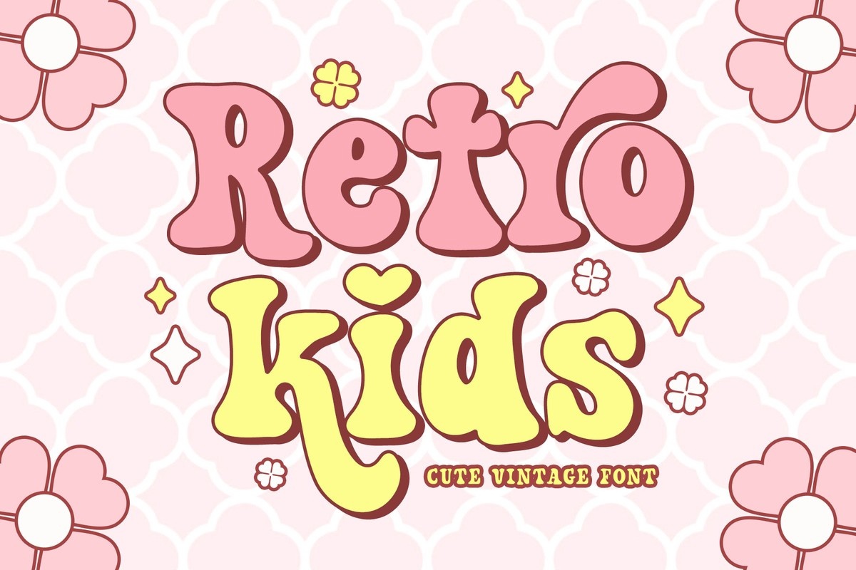 Retro Kids Font preview
