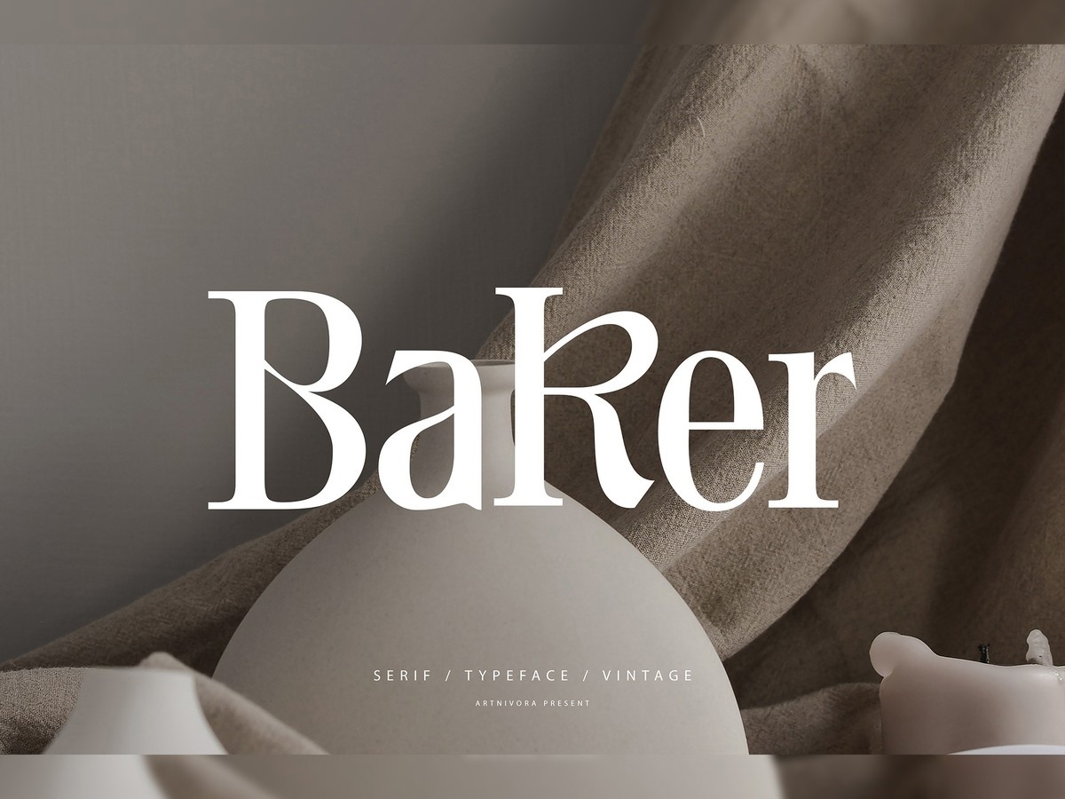 Baker Regular Font preview