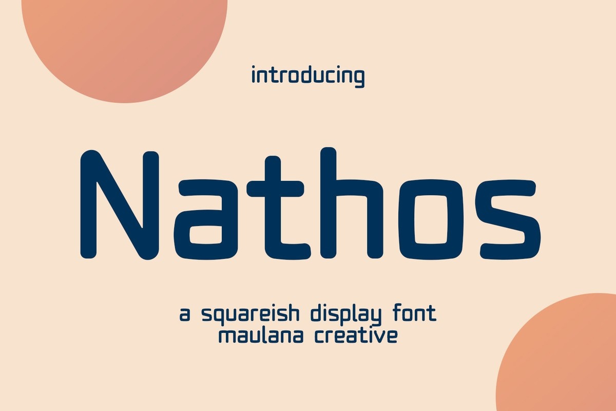Nathos Regular Font preview
